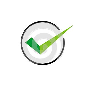 Green check mark logo template Illustration Design. Vector EPS 10