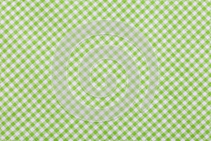 Green Checkered tablecloth Background