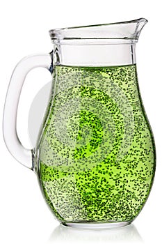 Green Chia fresca water jug, paths photo