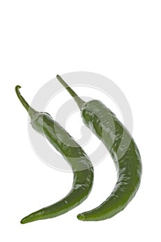 Green chili peppers