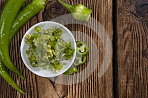 Green Chilis (cutted)