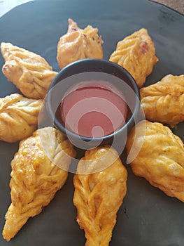 Green Chilly Chicken Momos India