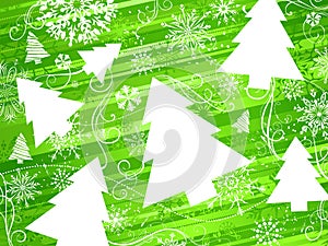 Green Christmas background.