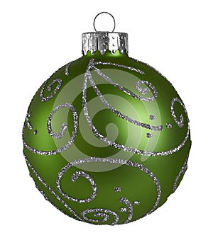 Green christmas ball