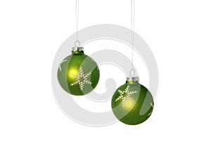 Green Christmas Bulbs