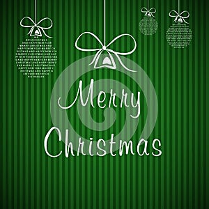 Green christmas card