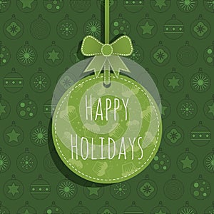 Green christmas ornament