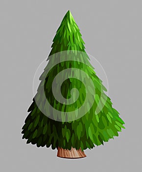 Green christmas tree