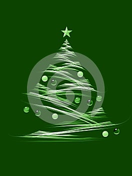 Green christmas tree