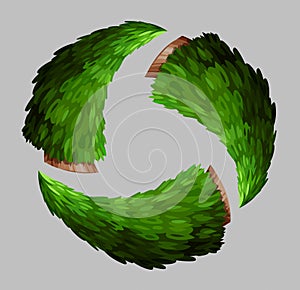 Green christmas wreath