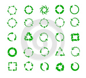 Green circle arrows photo