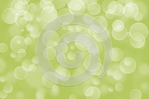 Green circle shape boke background