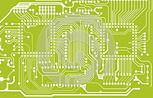 Green Circuit Board Background