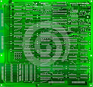 Green circuit board of computer