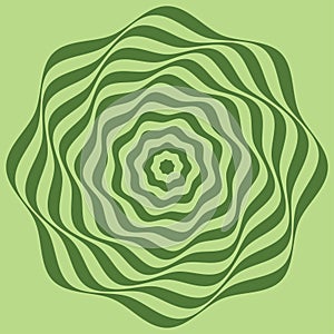 Green circular wavy line background,,