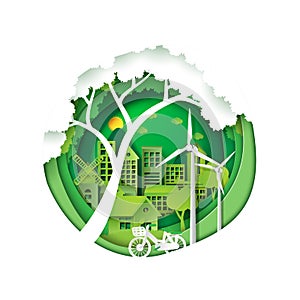 Green city for environment conservation