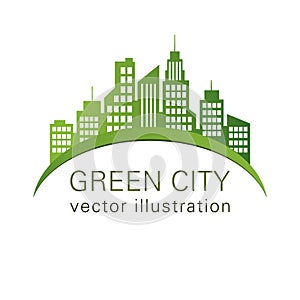 Green City logo, ecology design