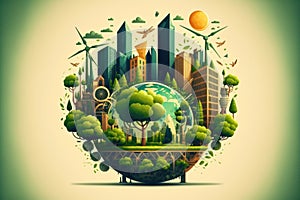 The Green City of Tomorrow: A Sustainable Vision for Our Future. Generative Ai