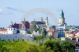 Green cityscape of Lublin, Poland