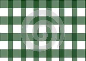 Green classic check pattern, vector