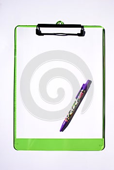 Green clipboard