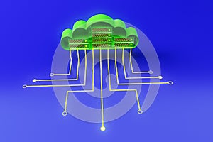 Green cloud with circuit