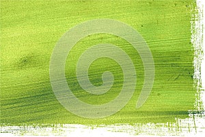 Green coconut paper with grunge edge isolated