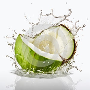 Green Coconut With Splash Of Water: Crisp And Clean Applecore Style