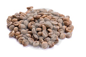 green coffee beans, Unroasted coffee bean, coffee beans ready for roasting