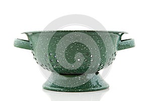 Green colander