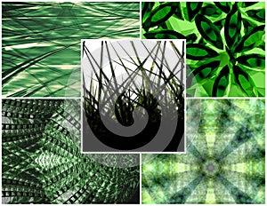 Green collage