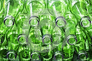 Green color bottles