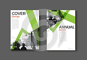 Green color cover abstract modern  cover book Brochure template, design, annual report, magazine and flyer layout Vector a4