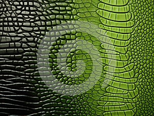 Green color crocodile or reptile leather texture