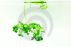 Green Color drops photo