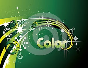 Green color vector background