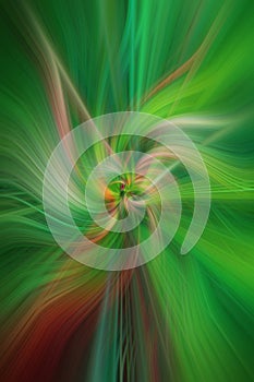 Green colored abstract patterns. Concept Nature