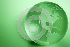 Green Colored Globe