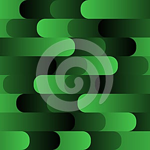 Green Colored Pattern with Stripes and Gradients. Technology Background. Abstract Modern Digital Bg. Vector Illustration