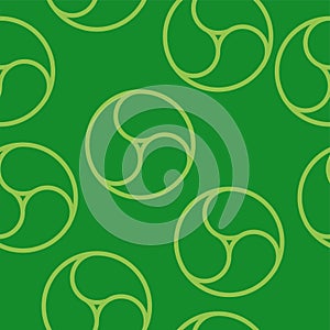 Green Commashaped seamless Japanese pattern