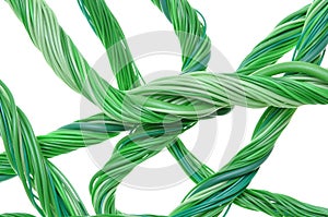 Green computer cable