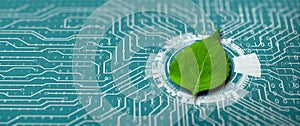 Green Computing, Green Technology, Green IT, csr, and IT ethics Concept