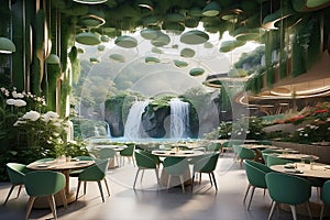Green Concept Restaurant in Natural Wonderland