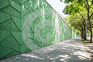 Green concrete wall abstract background