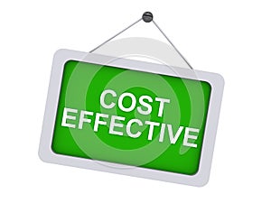 Green cost effective sign