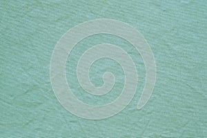 Green cotton fabric texture background, Wrinkle surface textile, wallpaper, banner