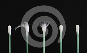 Green cotton swabs - to be different