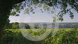 Green countryside landscape, Bolsover, Derbyshire