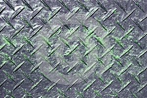 Green creative antiskid aluminum texture - beautiful abstract photo background