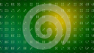 Green creative background of gaming dices randomization - abstract 3D illustration photo